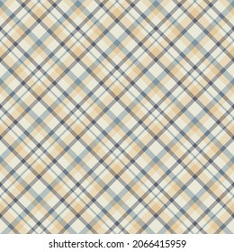 Check plaid seamless pattern. Vector background of textile ornament. Flat fabric design. Tartan.