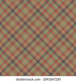 Check plaid seamless pattern. Vector background of textile ornament. Flat fabric design. Tartan.