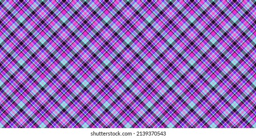 Check plaid seamless pattern. Vector background of textile ornament. Flat fabric design. Tartan.