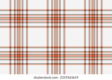 Check plaid texture of fabric pattern tartan with a background textile vector seamless in white and grey colors.