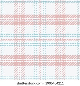 Check plaid vector seamless pattern.