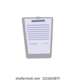 check plan flat icon vector illustration