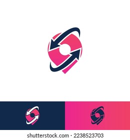 Das kreative Symbolkonzept überprüfen. Symbol für globales Positionierungssystem (Global Positioning System). Navigationsmarke. Spot-Zeichen, Vektorgrafik.