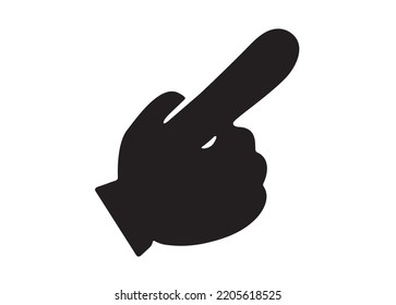 Check, point icon pointing vector illustration