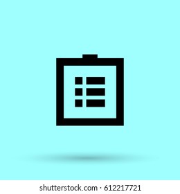 Check points list line vector icon