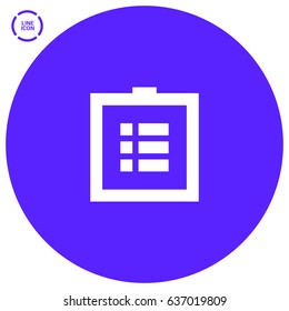 Check points list line vector icon