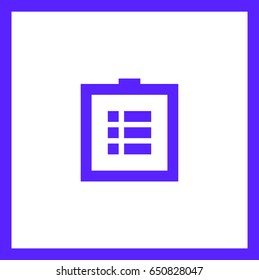 Check points list line vector icon