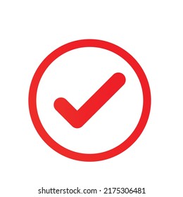 Kontrollpunkte rotes modernes Symbol 2022