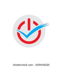 Check Power Logo Icon Design
