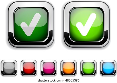 Check realistic icons. Empty buttons included.