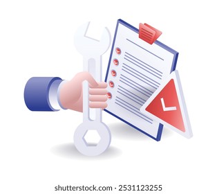 Verificar a ilustração simples do analista de configuração de reparo