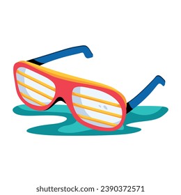 Check rockstar glasses flat icon 
