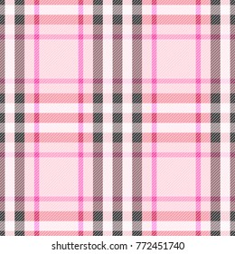 Check Romantic Fashion Seamless Pattern