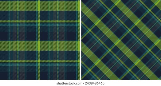 Check seamless fabric of vector tartan textile with a plaid texture background pattern. Set in fashionable colours. Unique invitation designs for events.