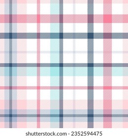 Check seamless pattern. Checks plaid softness color. Repeating tartan design. Repeated scottish flannel. Madras fabric prints. Neutral wool lattice. Repeat abstract ekose woven. Vector illustration