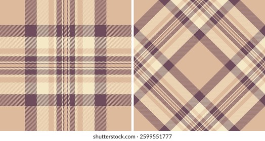 Check seamless pattern of tartan textile background with a vector texture fabric plaid. Set in fall colours for golf fashion essentials for the course.