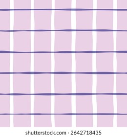 Check seamless pattern. Watercolor plaid texture, vector checkered summer print for shirts, tablecloths, clothes, bedding, blankets. 