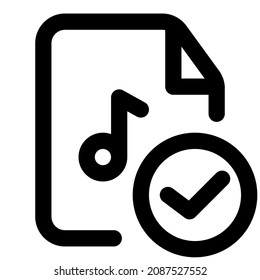 Check and select the music from the user playlist