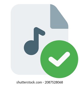 Check and select the music from the user playlist