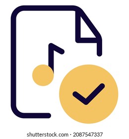 Check and select the music from the user playlist