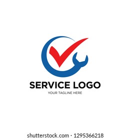 check service logo template design