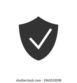 Check shield black icon