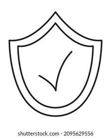 icono de protección contra fondo blanco