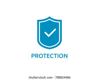 check shield icon symbol. Secure Protection Concept vector illustration