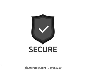 check shield icon symbol. Secure Protection Concept vector illustration