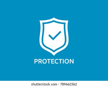 check shield icon symbol. Secure Protection Concept vector illustration