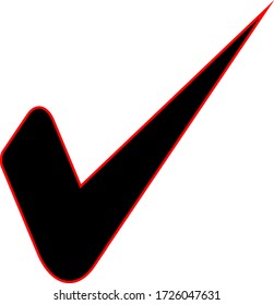check shield trendy icon on white background for web graphic