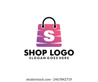 Check Shop logo design template, store logo design