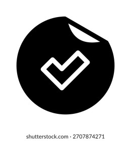 Check Sign Icon Vector Symbol Design Illustration