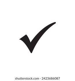 Check sign isolated vector icon