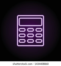 check sign neon icon. Elements of web set. Simple icon for websites, web design, mobile app, info graphics