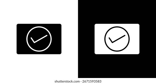 Check Square icon. graphic design vector symbols pack