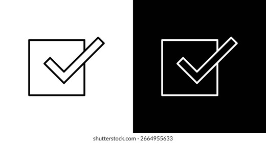 Ilustração do vetor do ícone de Quadrado - ícones do vetor do estilo preto de alta qualidade