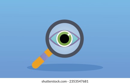 check Stock.on blue background.Vector Design Illustration.
