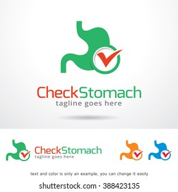Comprobar Vector de diseño de plantillas de logotipo de Stomach