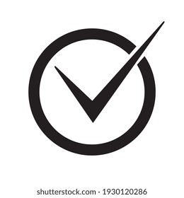 Check symbol, web and computer icon