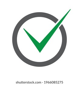 Check symbol, web icon, vector