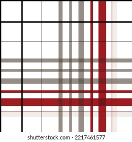 check tartan pattern fabric design background is made with alternating bands of coloured (pre-dyed) threads woven as both warp and weft at right angles to each other.