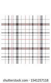 check, tartan pattern with white background for apparel
