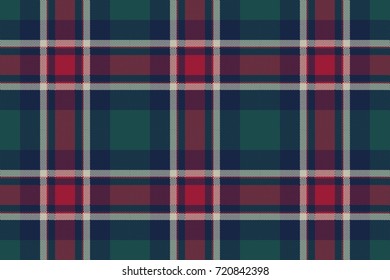 Check tartan pixel plaid seamless pattern. Flat design. Vector illustration.