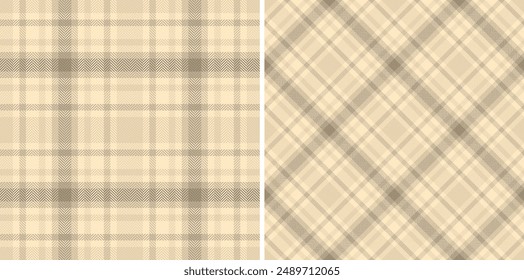 Check tartan seamless of textile plaid vector with a fabric pattern background texture. Set in pastel colours. Stylish festive outfits for special occasions.