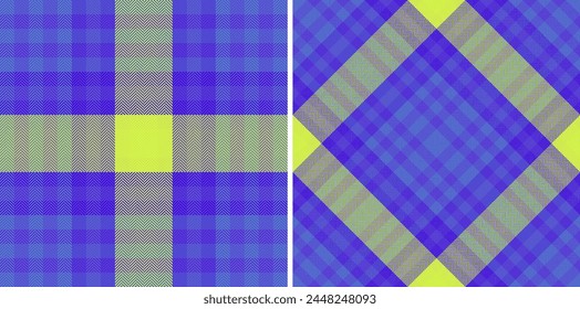 Check tartan seamless of texture background fabric with a plaid pattern vector textile. Set in trending colors. High quality bath towels for home.