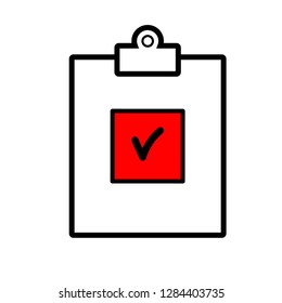 Check test line icon
