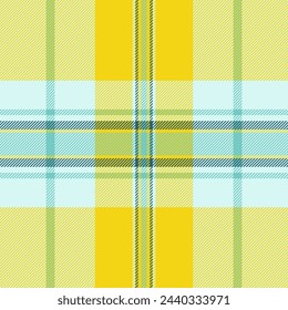 Check textile background of texture tartan fabric with a pattern plaid vector seamless in light and bright colors.