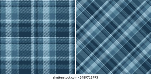 Check textile texture of plaid tartan pattern with a fabric vector seamless background. Set in winter colours for apartment decor ideas.
