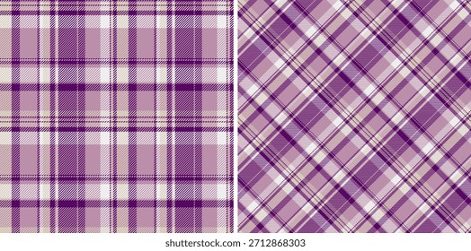 Compruebe el fondo de la textura de la tela del tartán sin costuras con un Vector del patrón de la tela escocesa. Conjunto en colores degradados para productos de calidad premium.